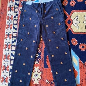 Castaway Nantucket embroidered black cords